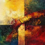 Abstract art of the Bible as one story