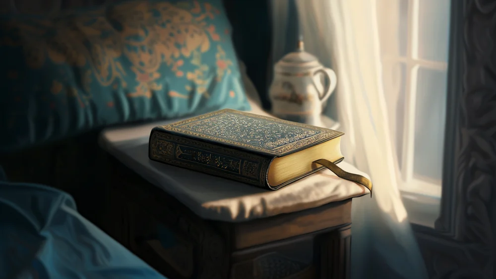 Bible on bedside