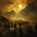 Israel walking into the wilderness