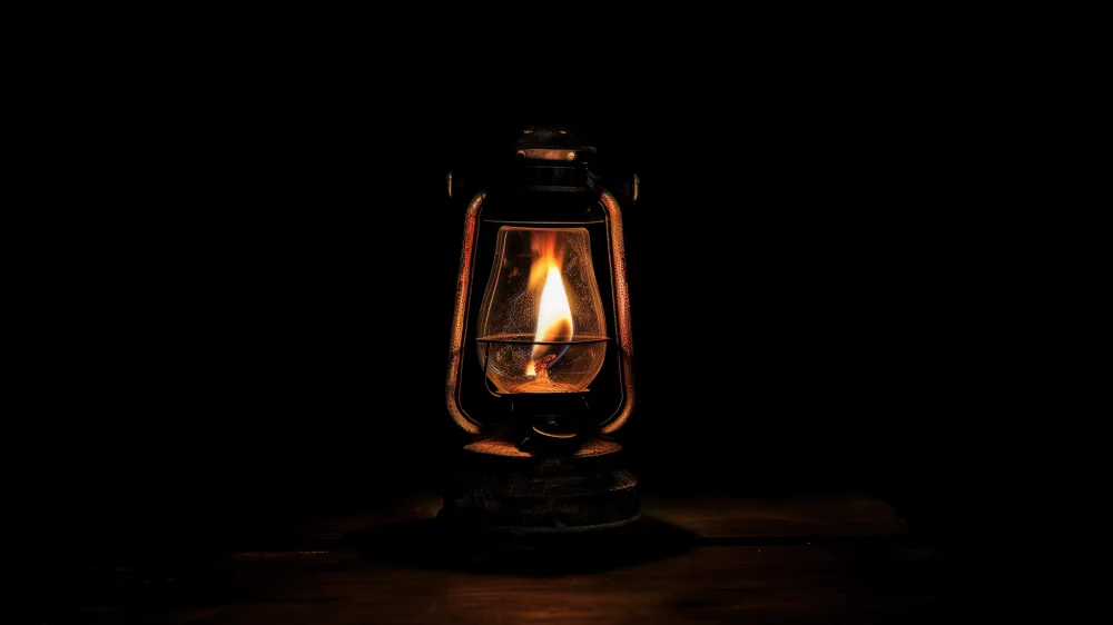 Lantern in the dark