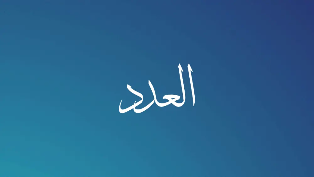 العدد