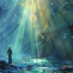 Person in the presence of a great light