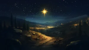 Star of Bethlehem at Jesus birth