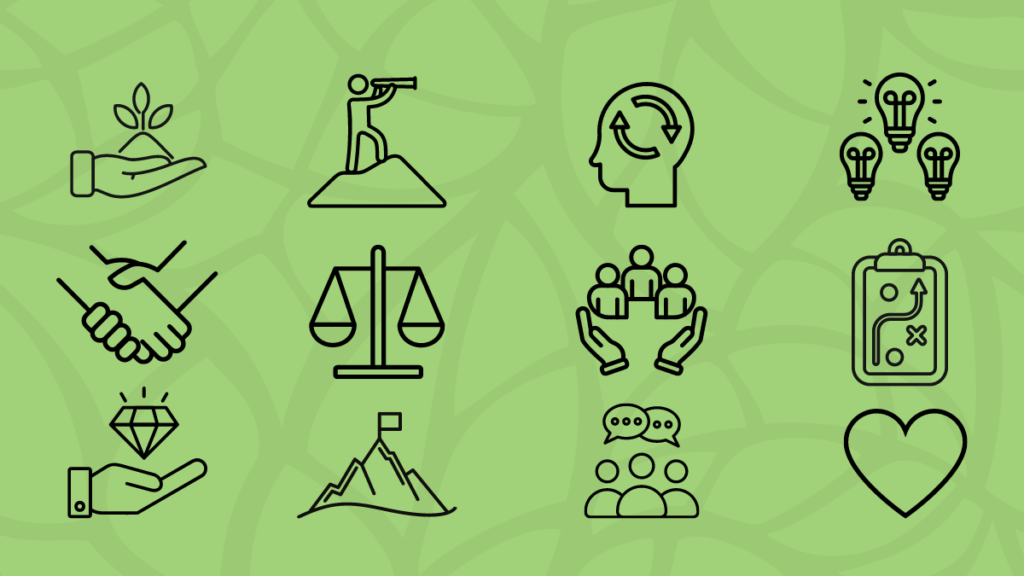 Values icons graphic