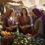 Women in the market in first century