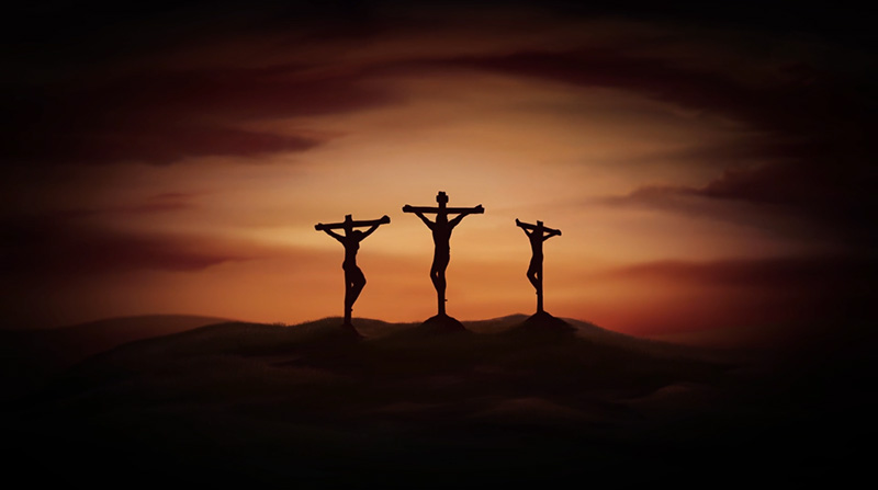 animation of the crucifixion of jesus