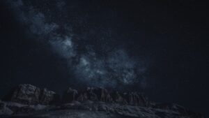 night-sky in desert