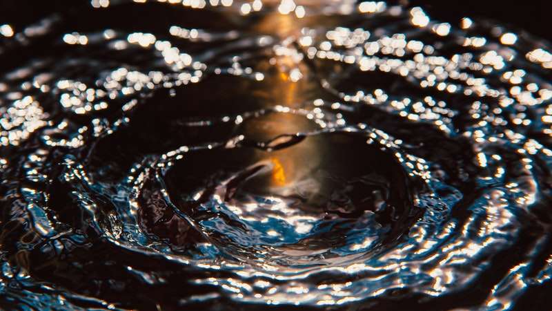 swirling water