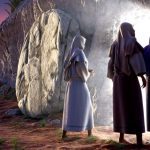Three women at the tomb of jesus