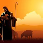 animation of jesus as shepherd with sheep