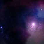 Lights in the universe with blue and purple colors